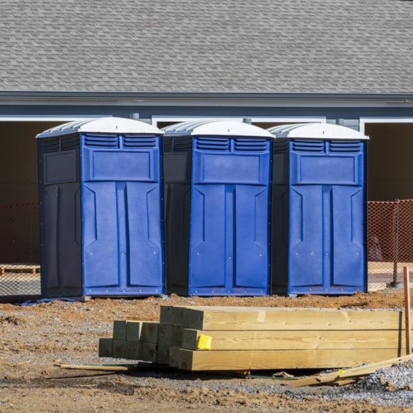 are there any restrictions on where i can place the porta potties during my rental period in Monterey OH